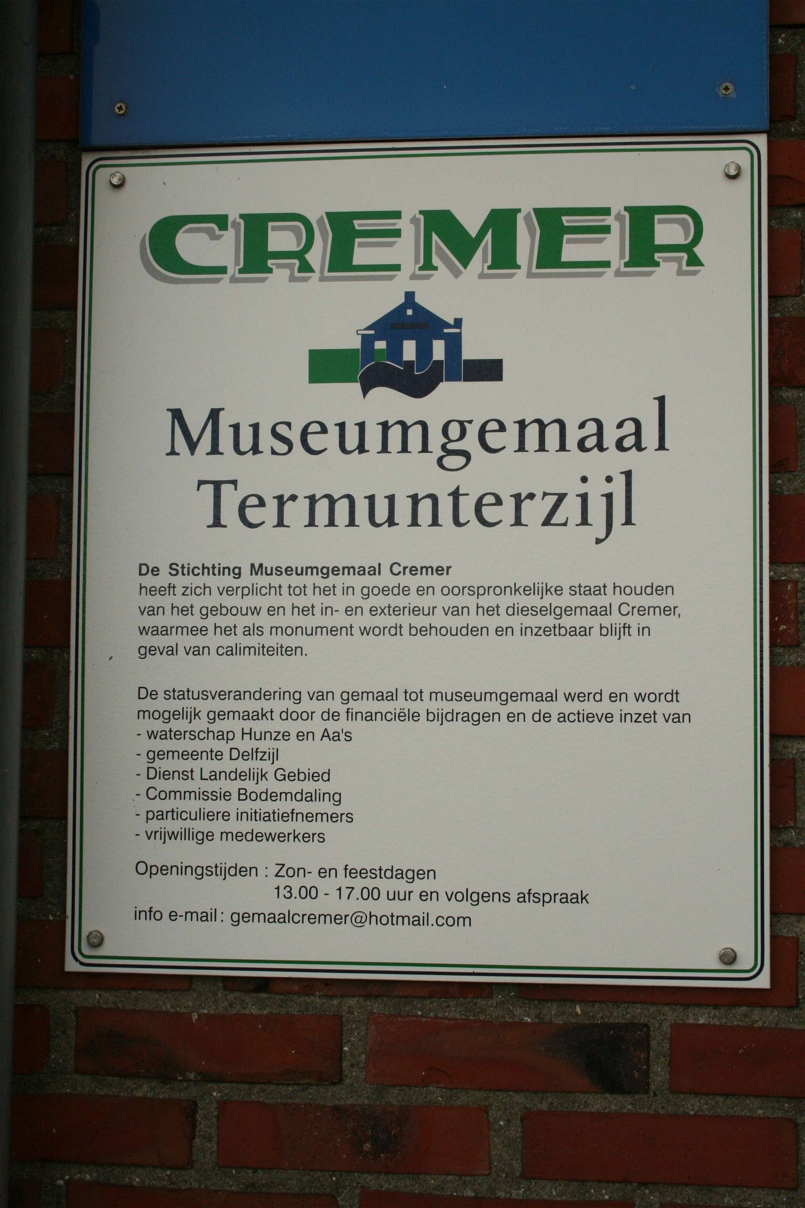 Museumgemaal Cremer (Termunterzijl) - Bezoekersinformatie & Recensies