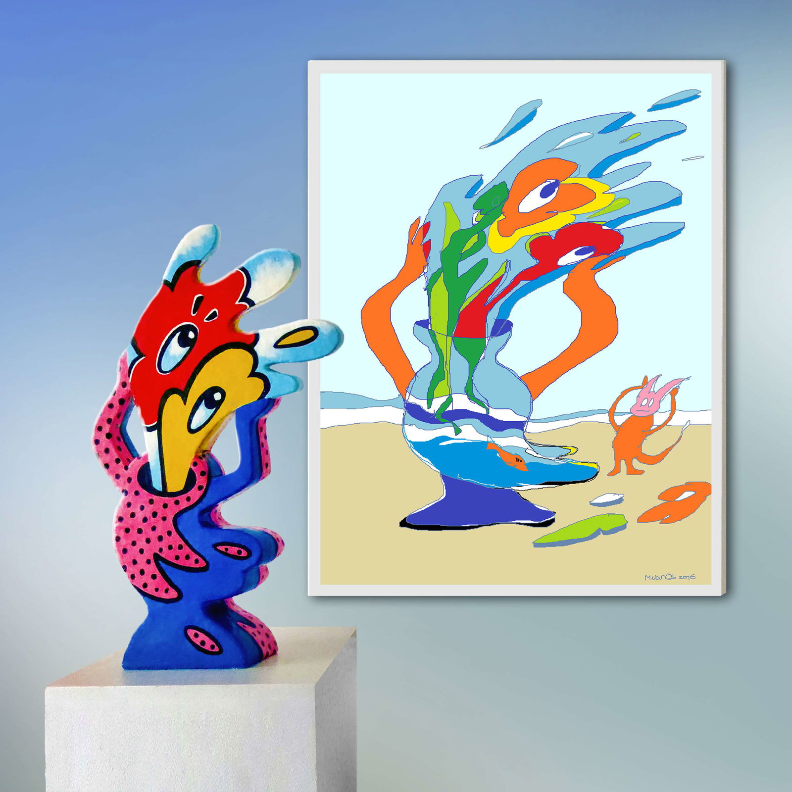 Marijke van Os - Keramiek en tekeningen