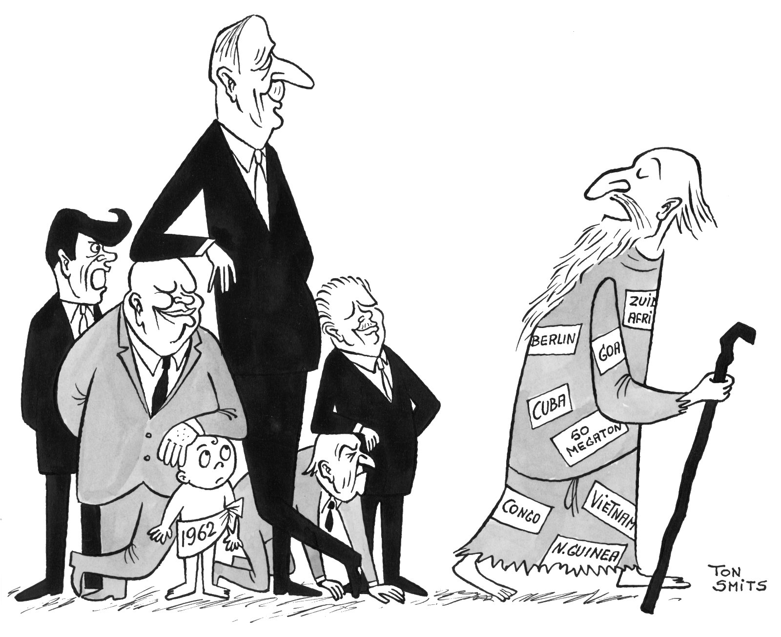 Naoorlogse Politieke Prenten van Ton Smits