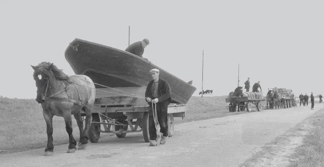 Over water, over land