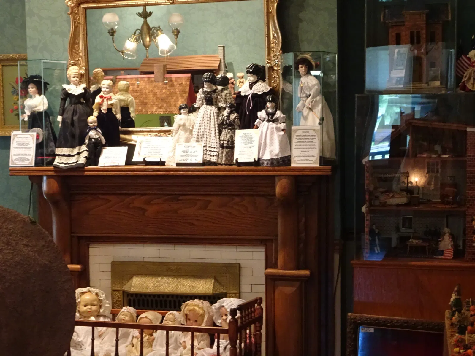 China Head Dolls and Parian Doll Display