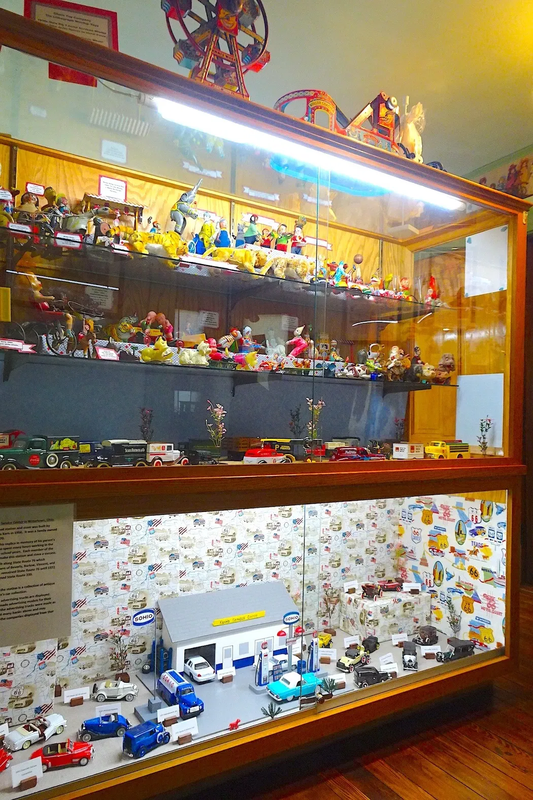 Antique and vintage toy display
