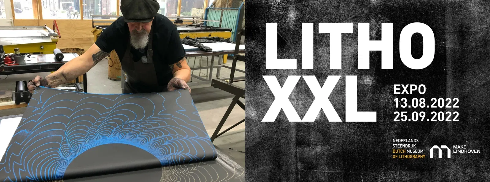 Litho XXL: experimenteren met grootformaat lithografie