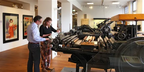 Forrer lithografie - Twee generaties steendruk