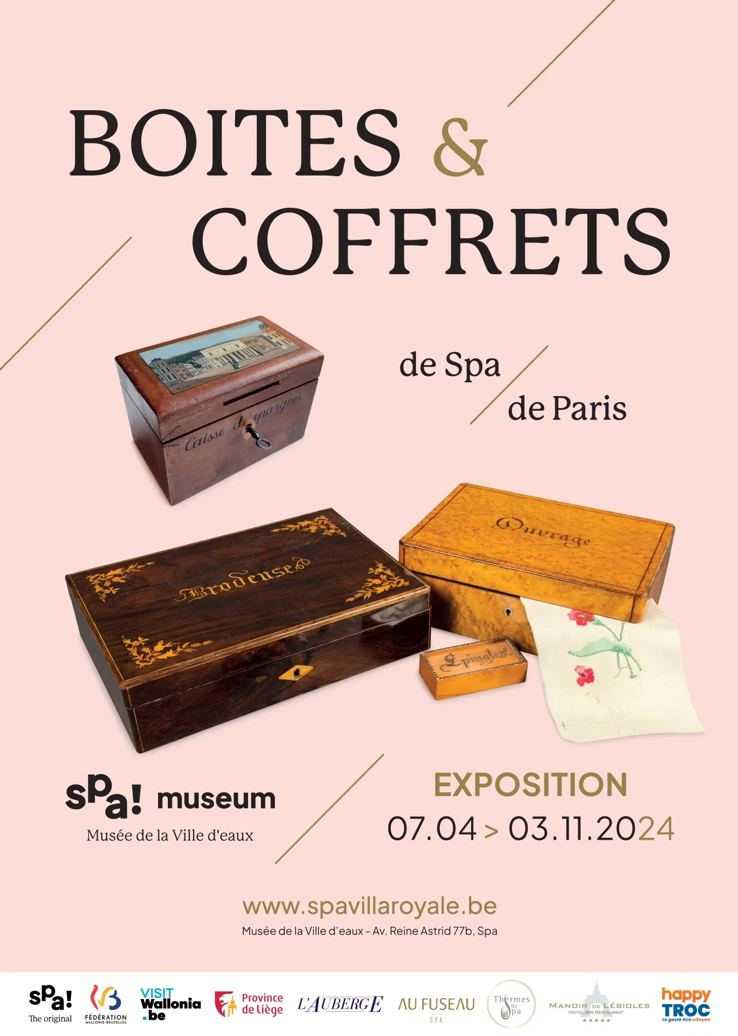 BOÎTES & COFFRETS, de Spa et de Paris