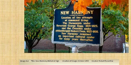 New Harmony digital exhibition