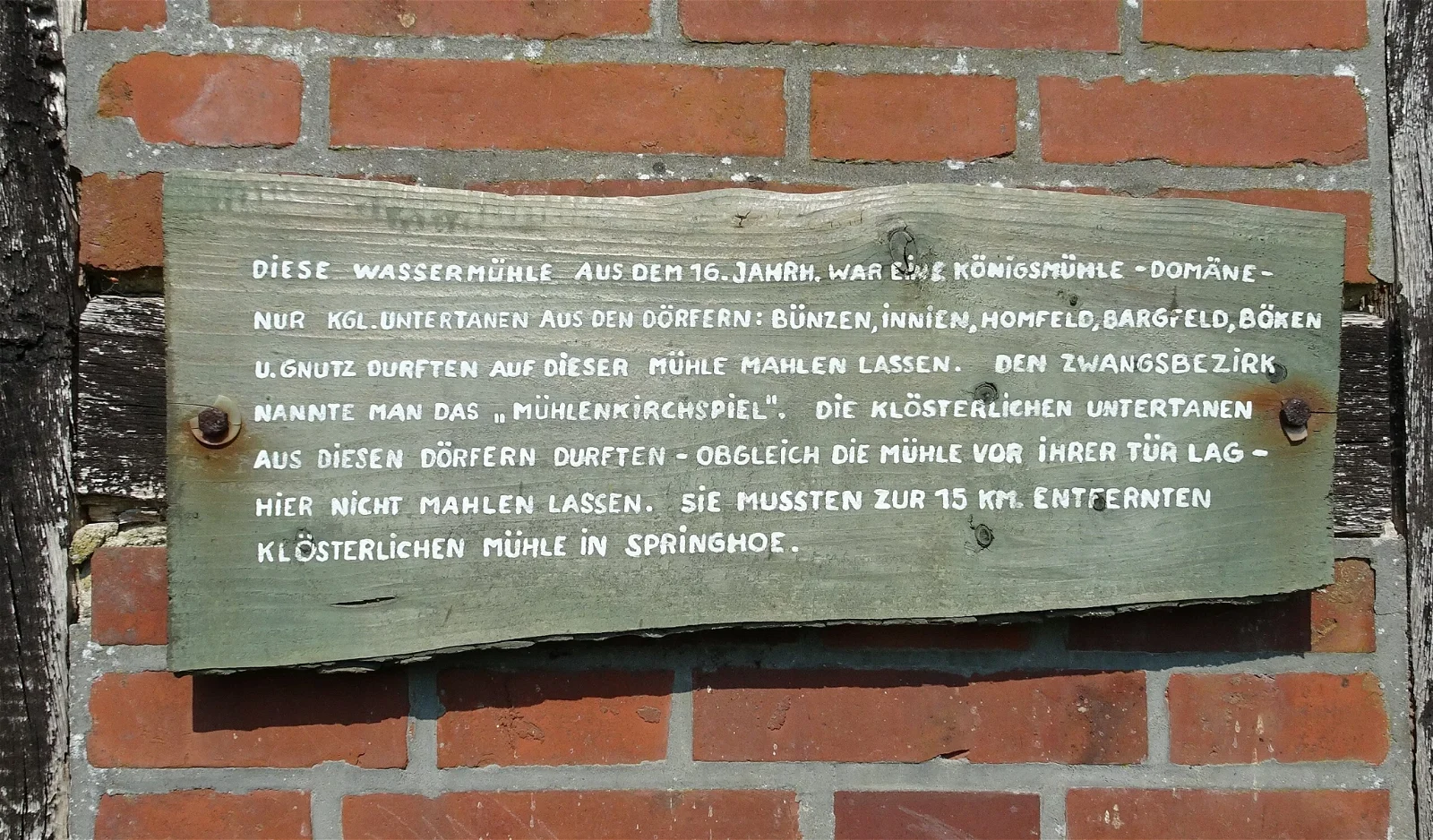Bünzer Wassermühle