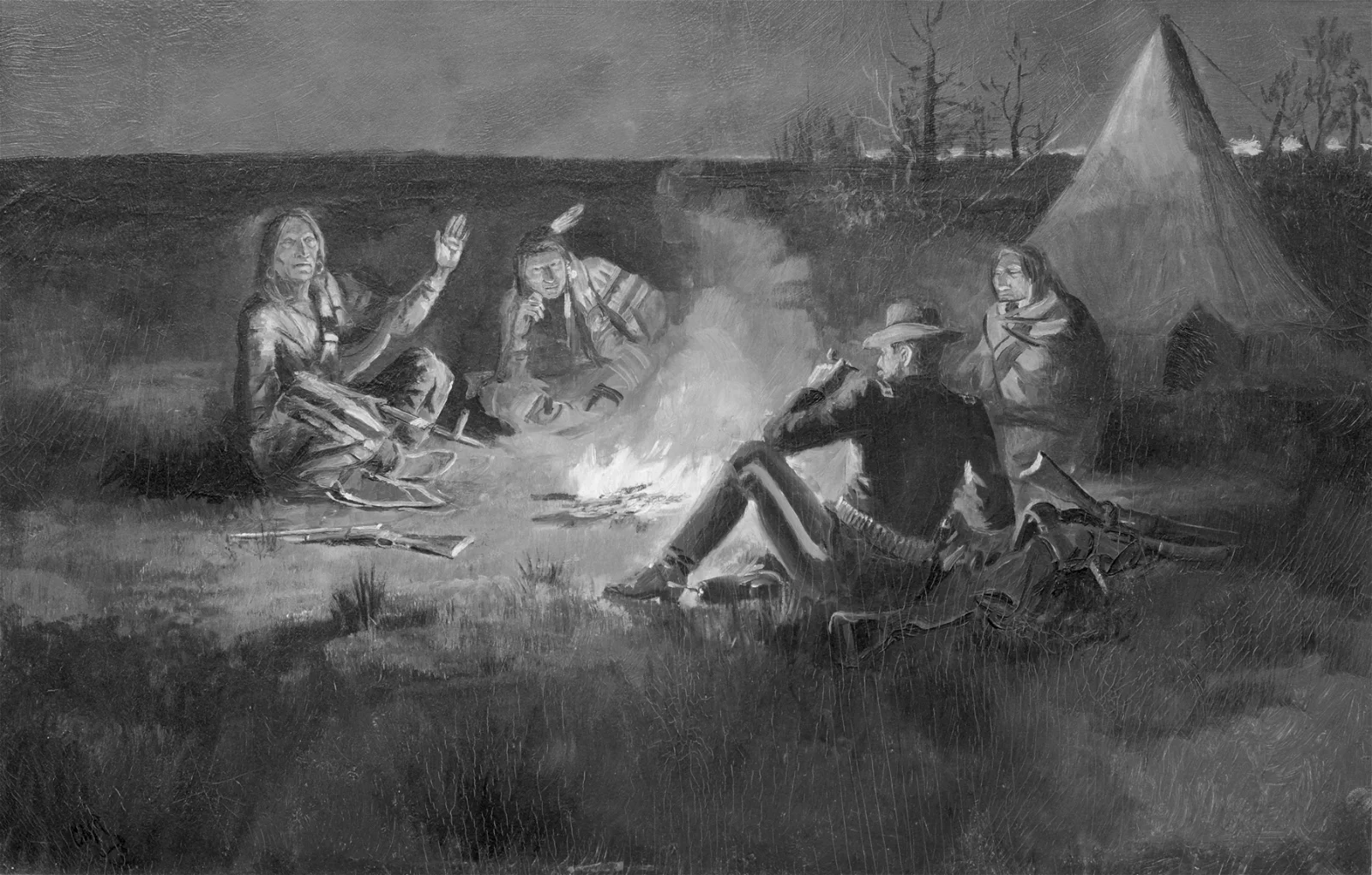 Remington and Russell in Black and White