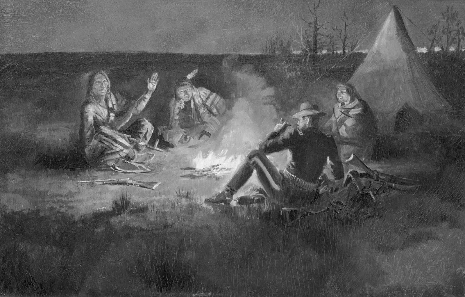 Remington y Russell en Blanco y Negro