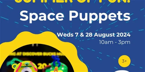 SPACE PUPPETS AT DISCOVER BUCKS MUSEUM