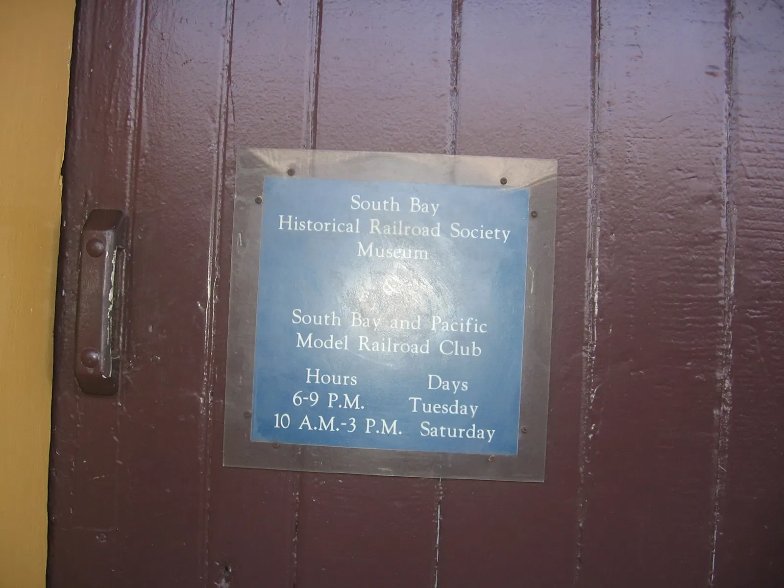 South Bay Historical Railroad Society Museum