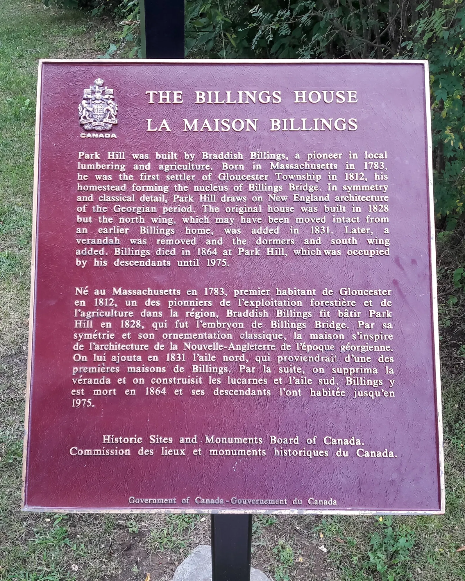Billings Estate National Historic Site