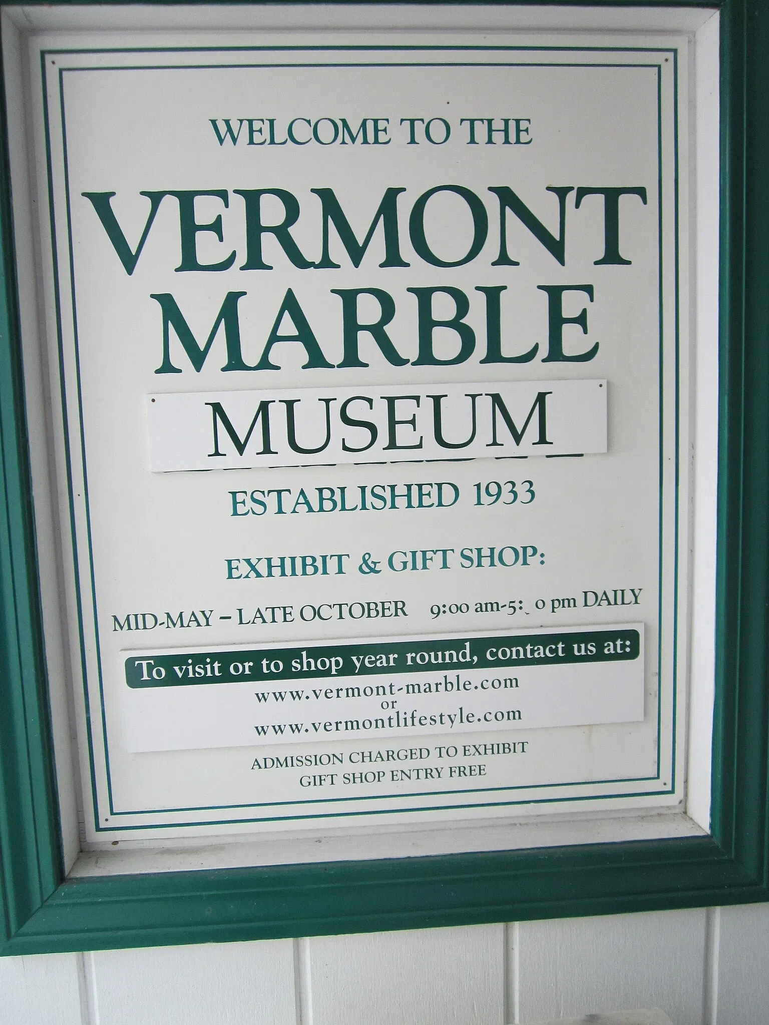 Vermont Marble Museum