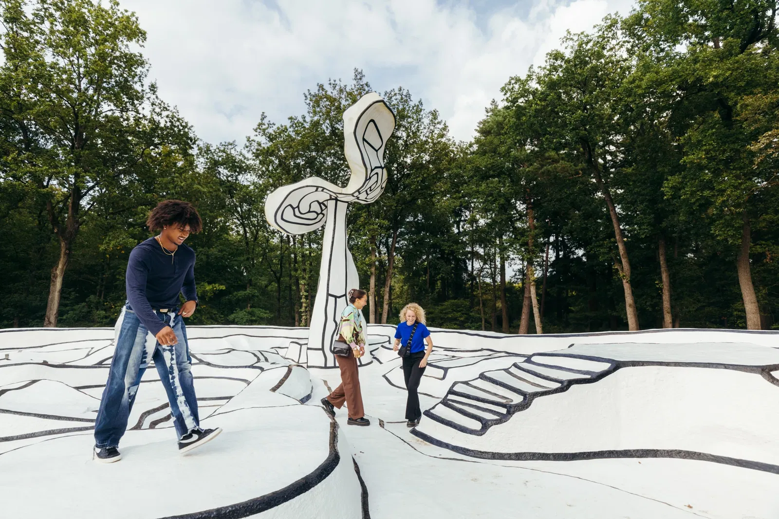 Always on view: sculpture garden