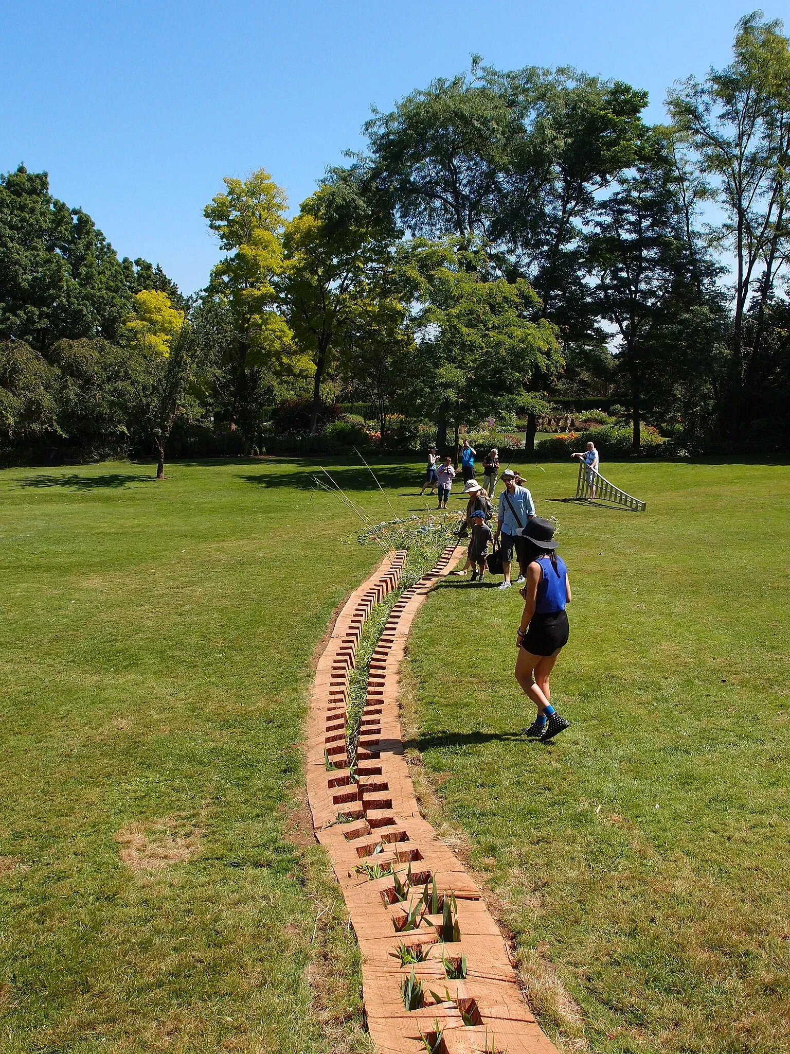 Beelden in de VanDusen Botanical Garden