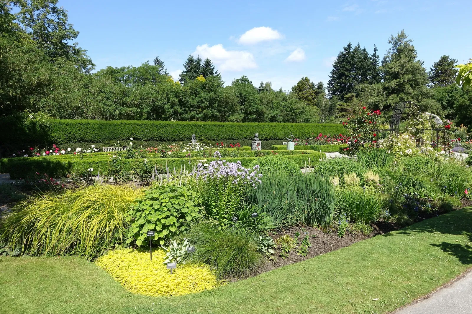 Beelden in de VanDusen Botanical Garden
