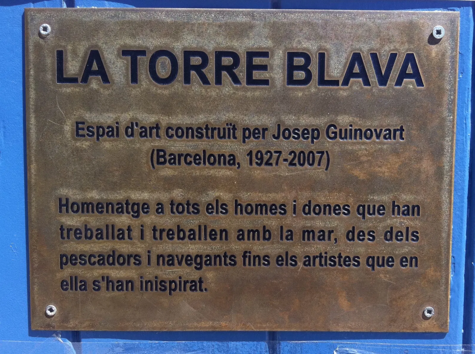 Torre Blava - Espai Guinovart