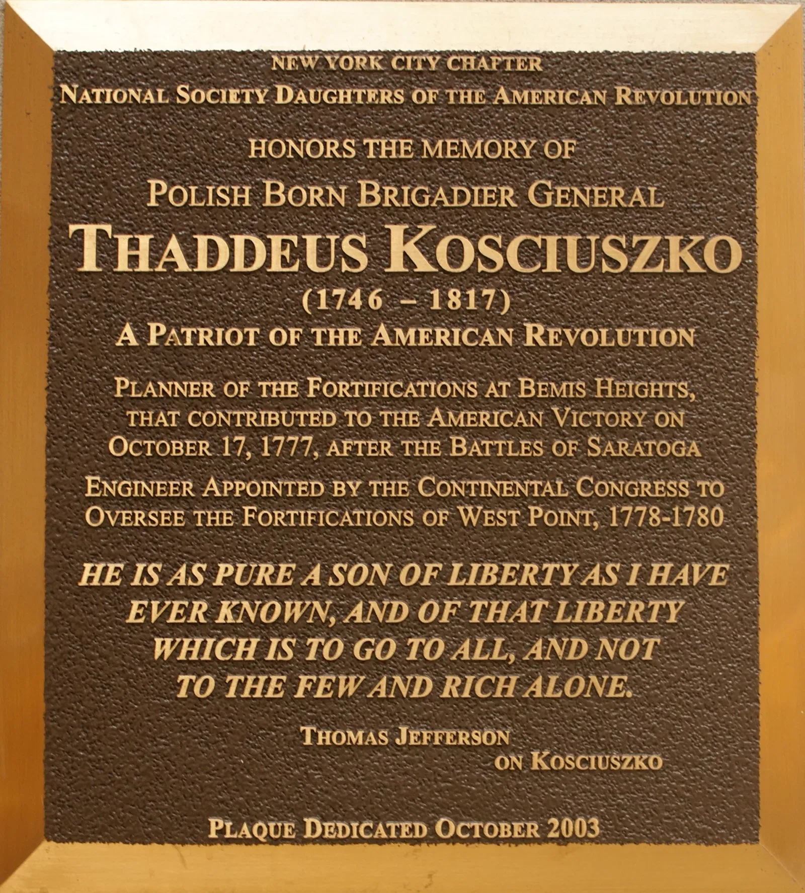 Thaddeus Kosciuszko National Memorial