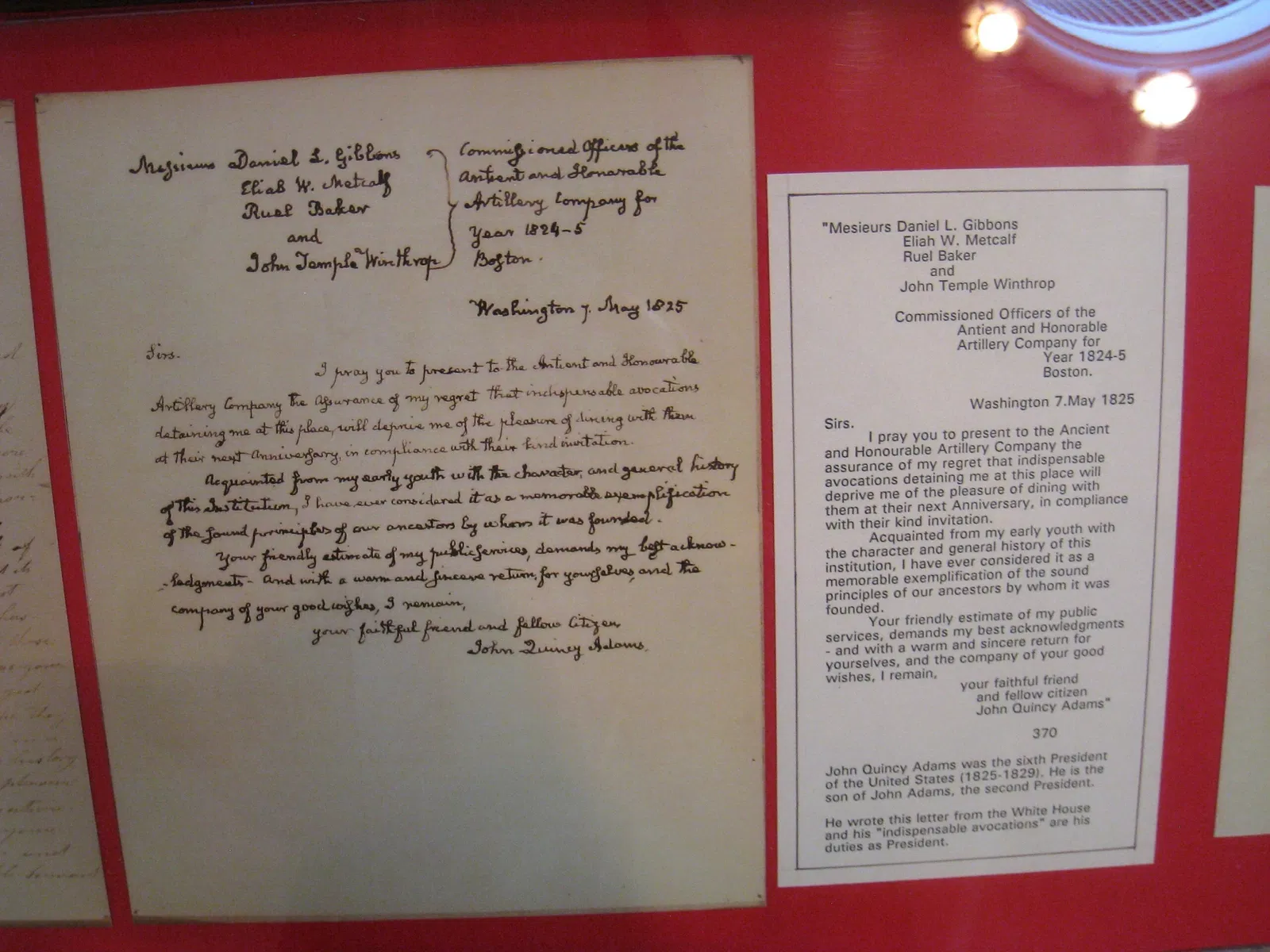 Antigua y Honorable Compañía de Artillería de Massachusetts