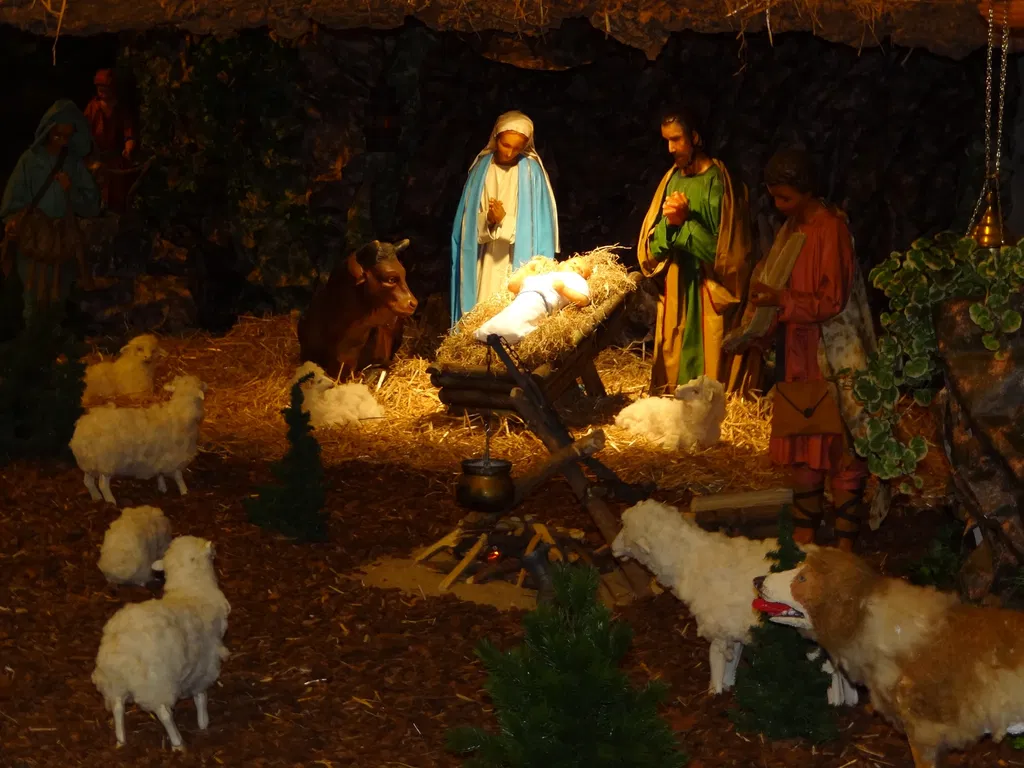 Huge nativity scene