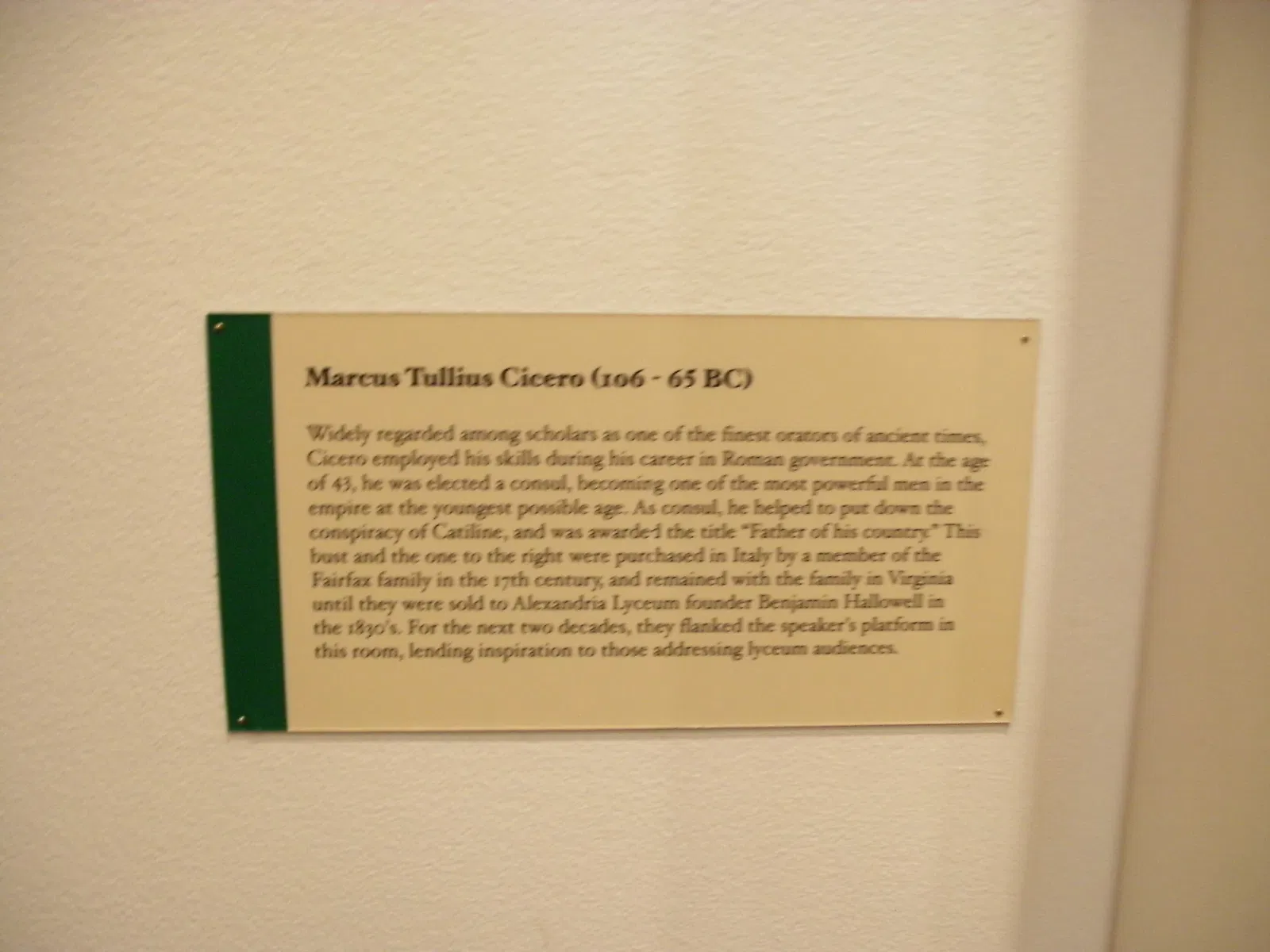 Alexandria History Museum at the Lyceum