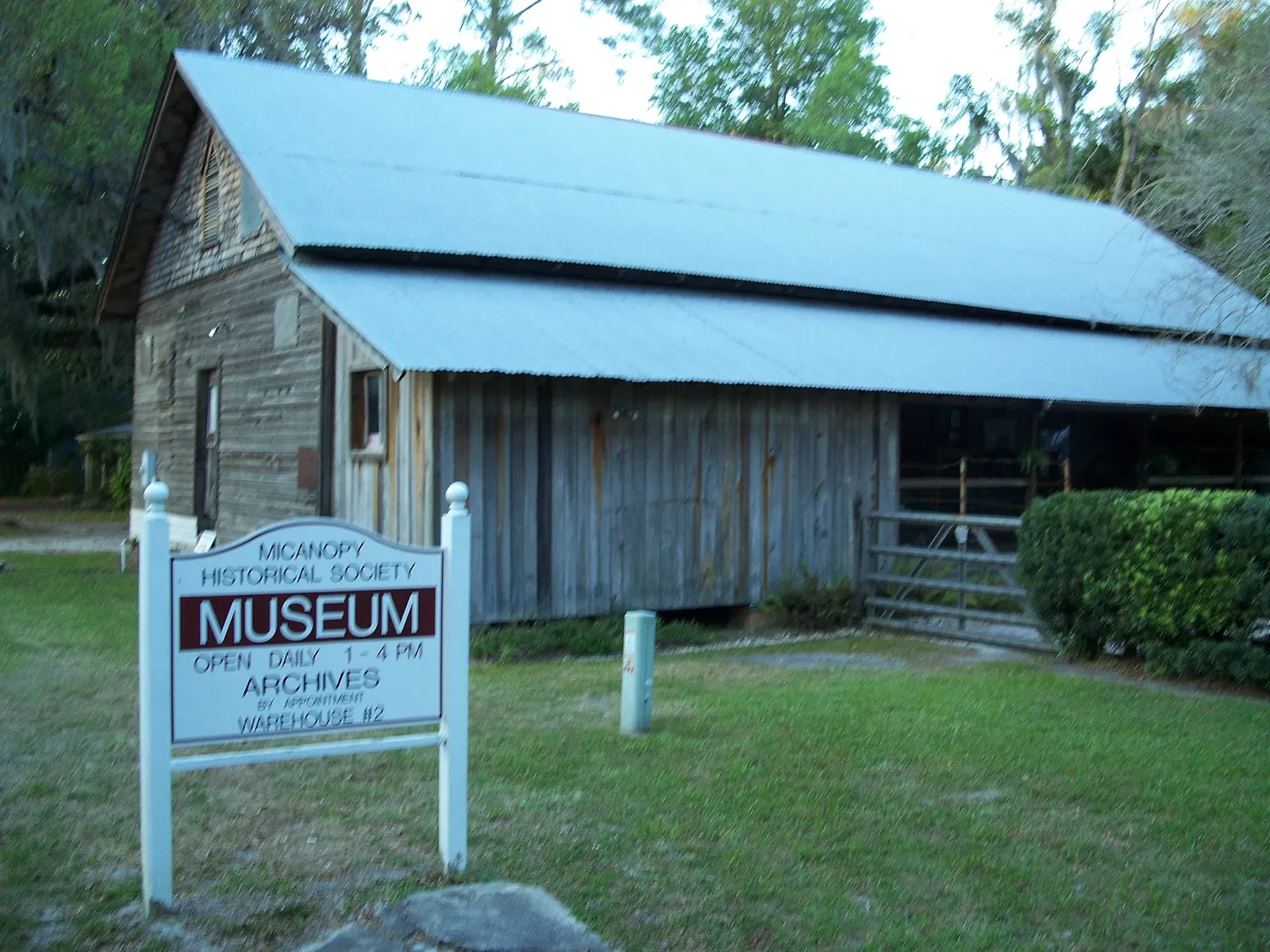 Micanopy Historical Society Museum
