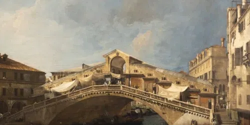 Canaletto: El Puente de Rialto desde el Sur