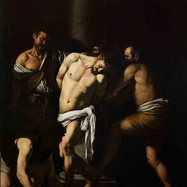 Capodimonte Dubbel Caravaggio: Ecce Homo en de Geseling van Christus