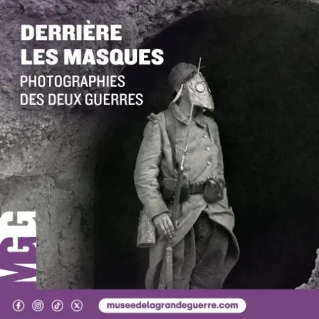 Derrière les masques : Photographies des deux guerres