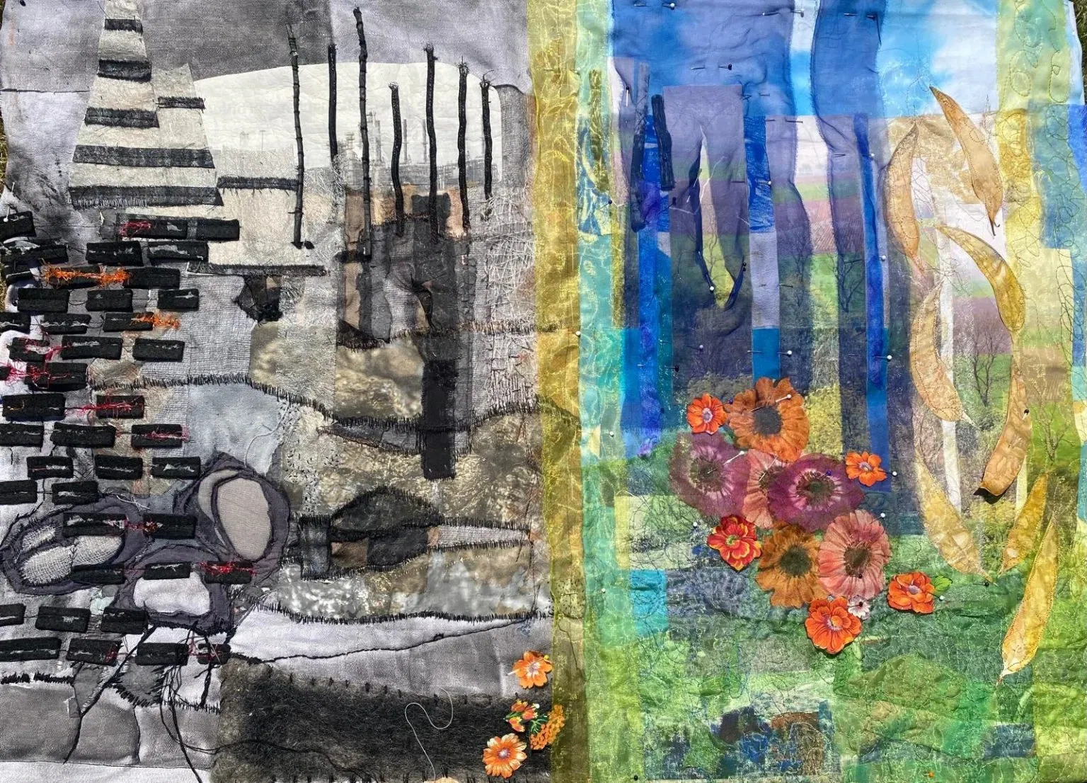 ZIJSPOREN. Textiele werken van het VeelZijdeg Collectief.