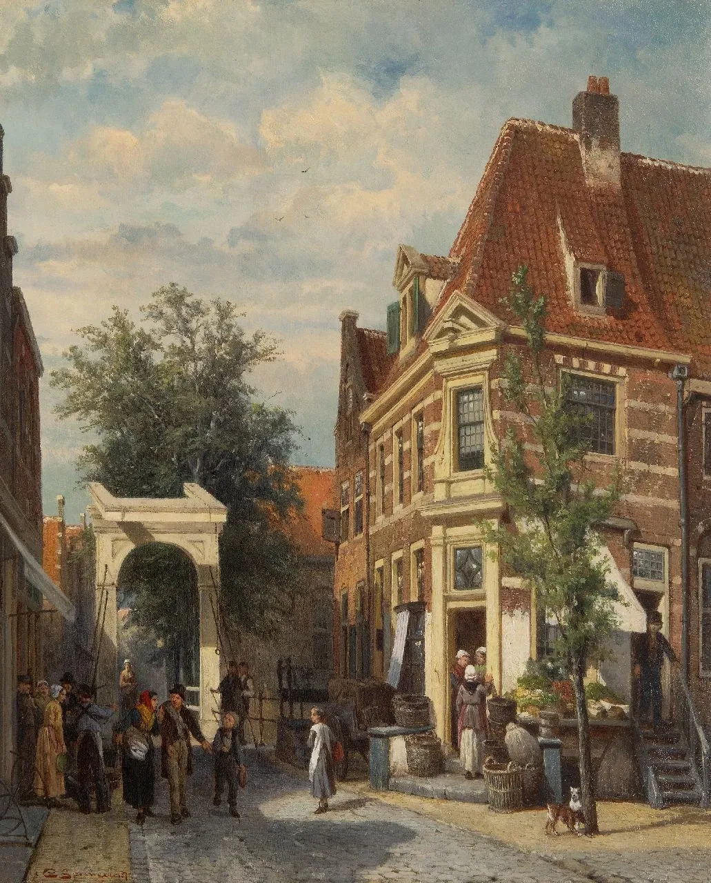Schilderij Cornelis Springer (tijdelijk te zien)
