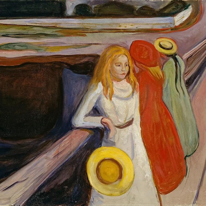 Maria Lassnig and Edvard Munch: Flow of Paint = Flow of Life