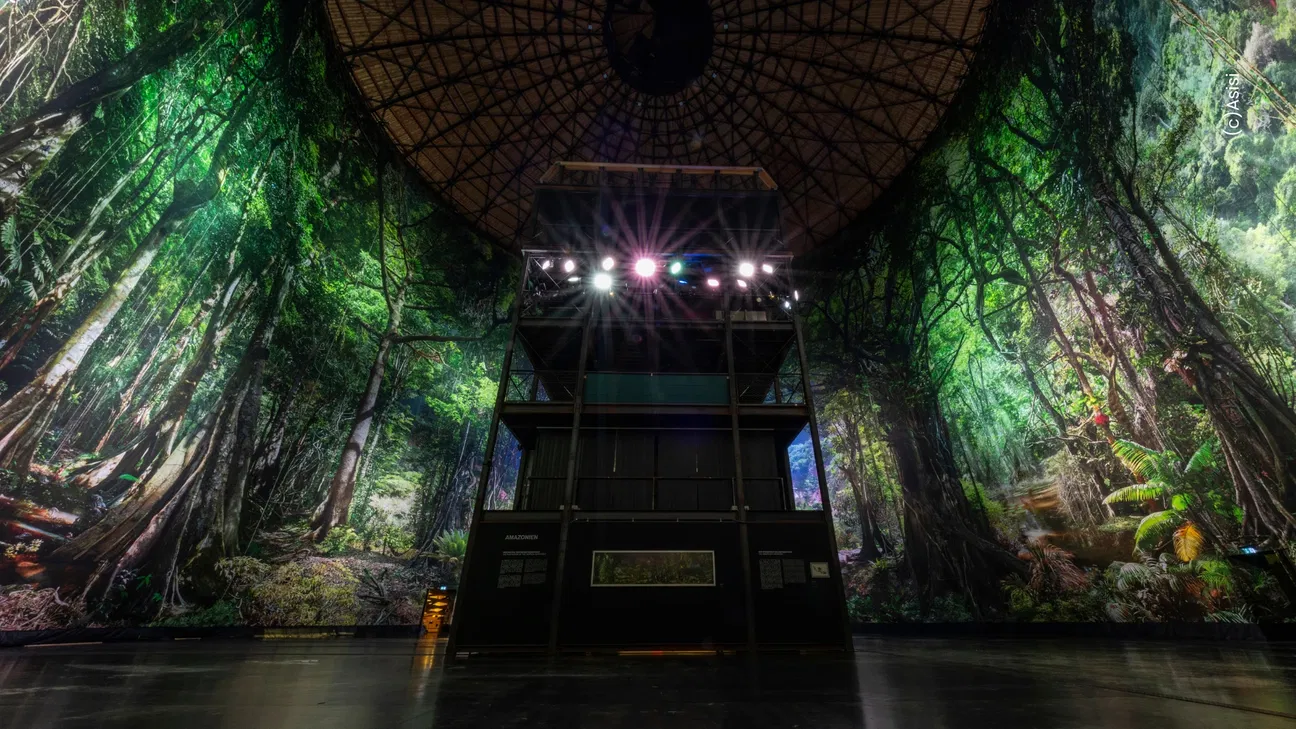 Faszination 360° Panorama AMAZONIEN - Exhibition at Panometer Dresden