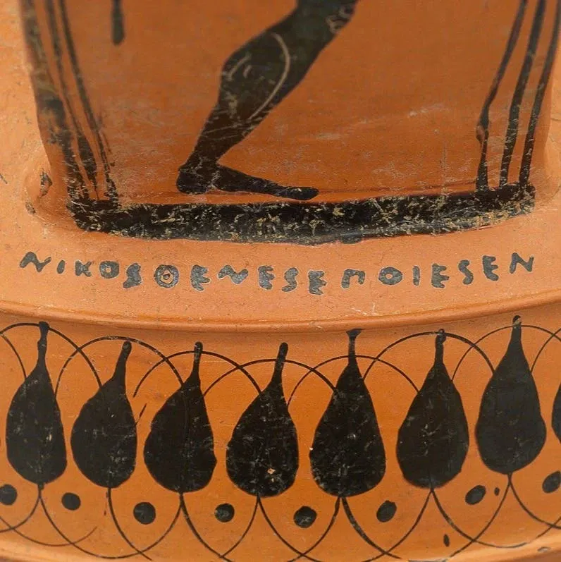 Inciso, Pintado, Oculto: Inscripciones en vasos griegos