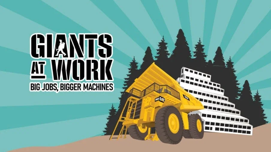 Gigantes trabajando: grandes trabajos, grandes máquinas