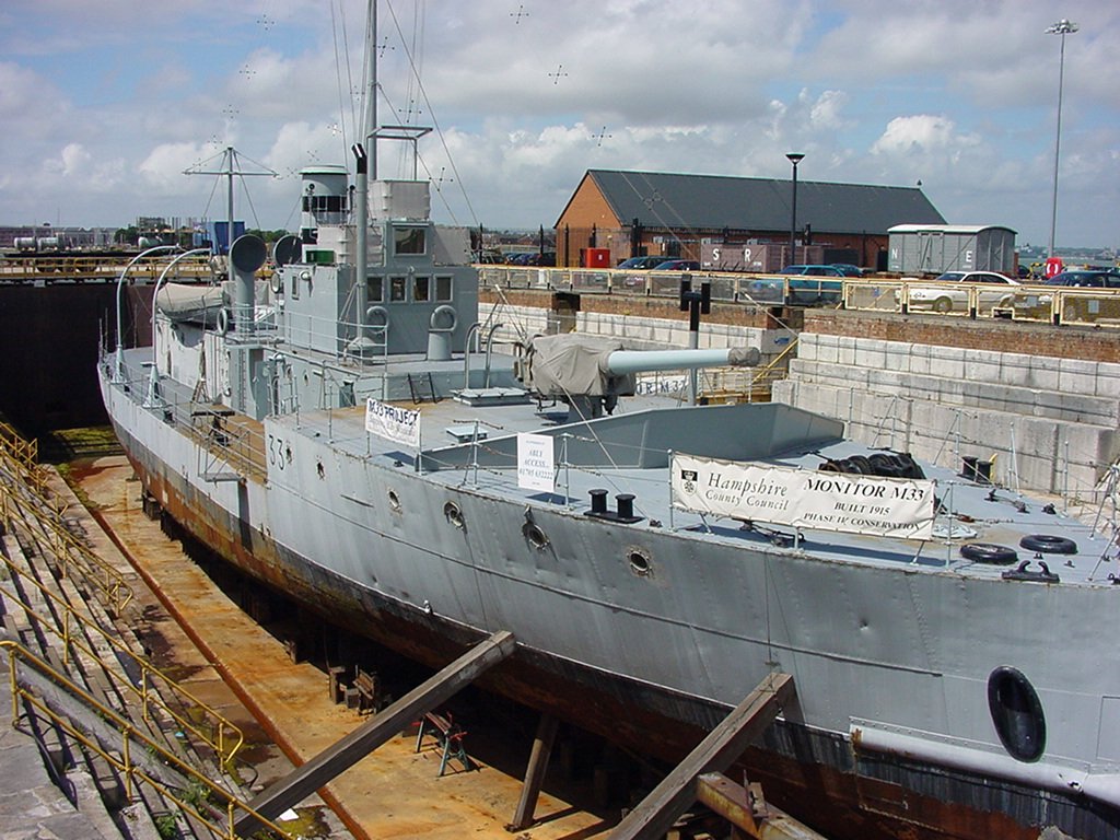 HMS M.33 at Portsmouth Historic Dockyard