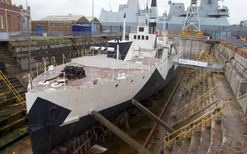 HMS M.33 at Portsmouth Historic Dockyard