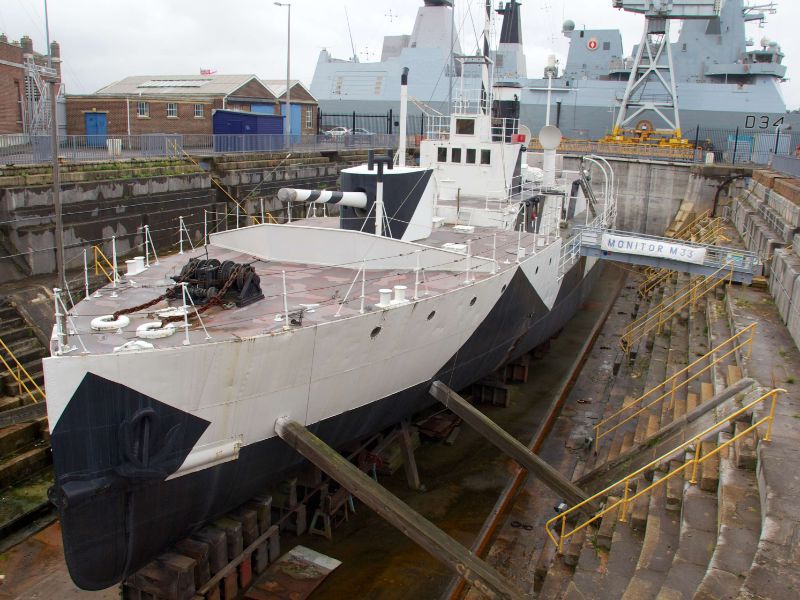 HMS M.33 at Portsmouth Historic Dockyard